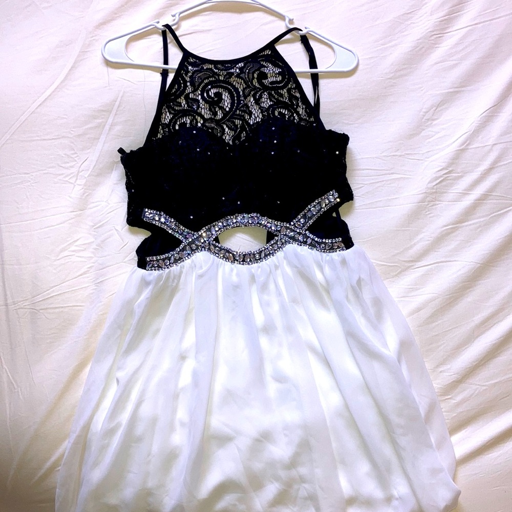 Bedazzled homecoming/prom dress